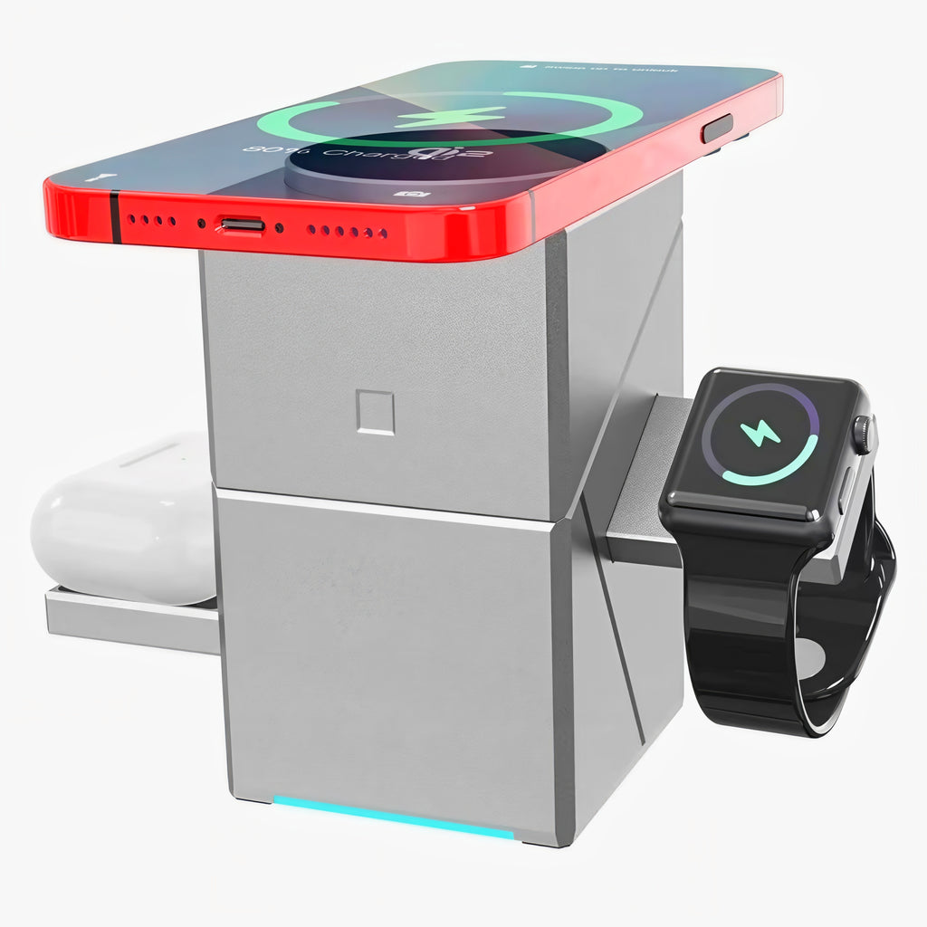 3-in-1 magnetic wireless charging station