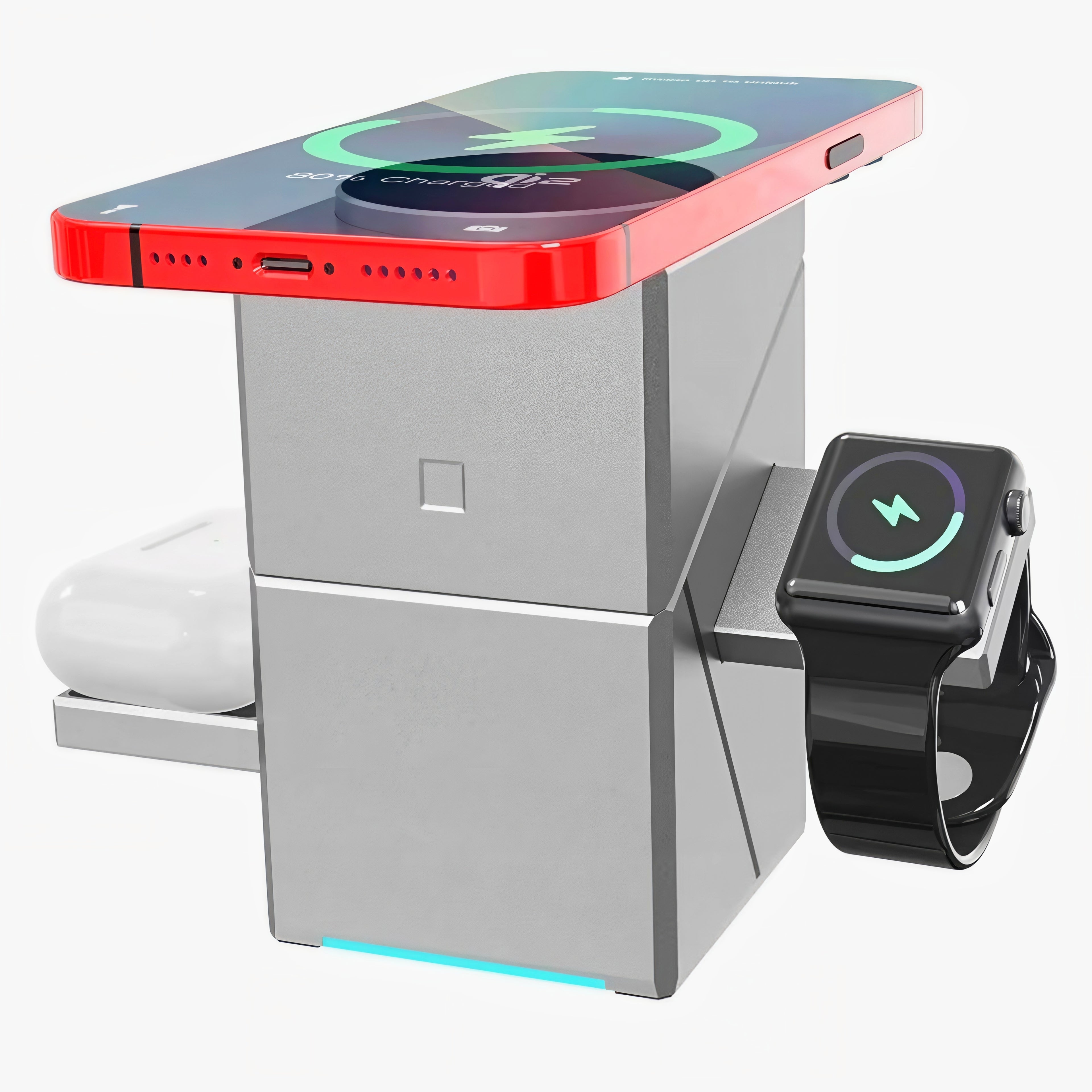 3-in-1 magnetic wireless charging station