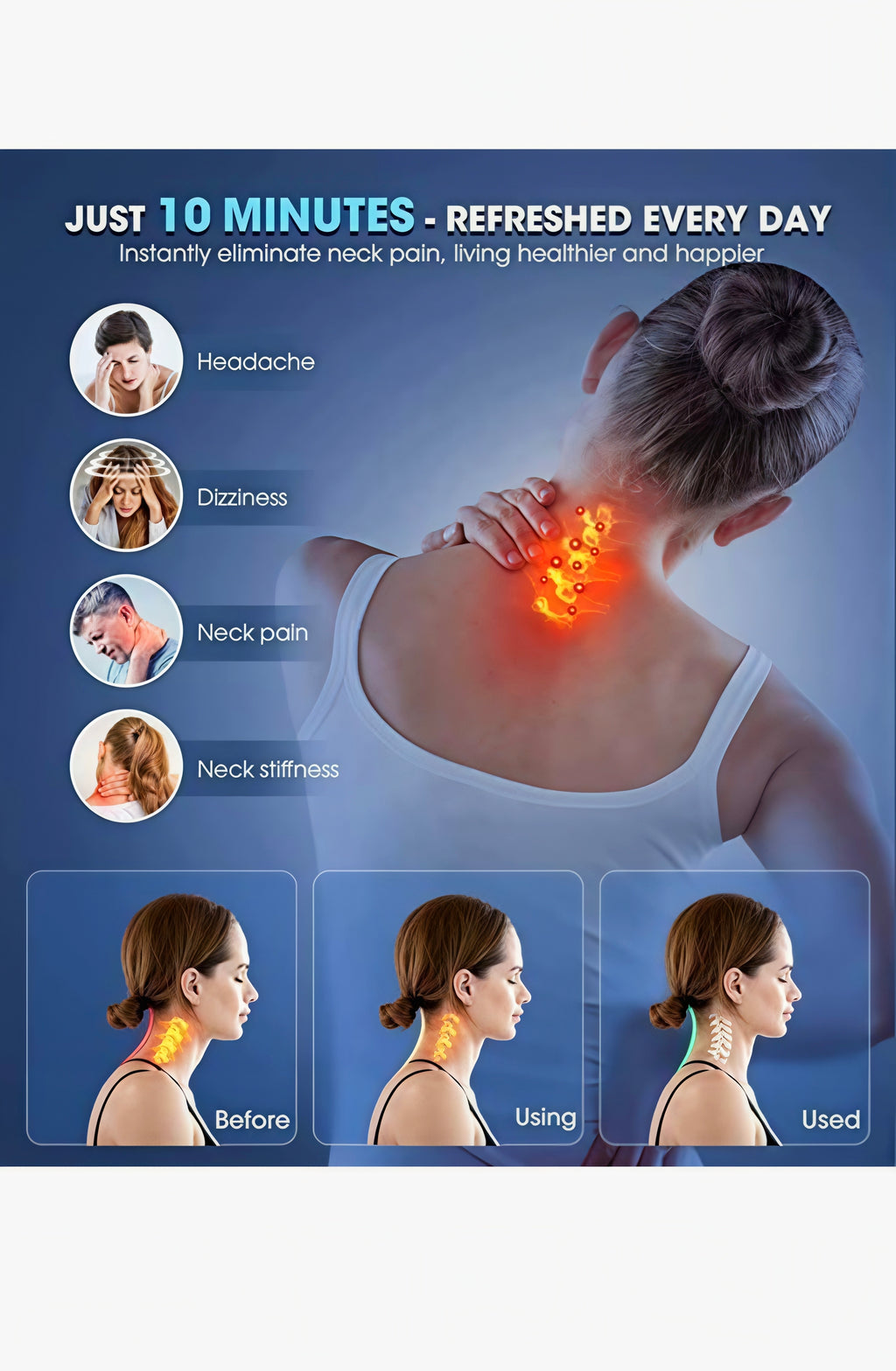 Foam Multicolor Neck and Shoulder Relaxer